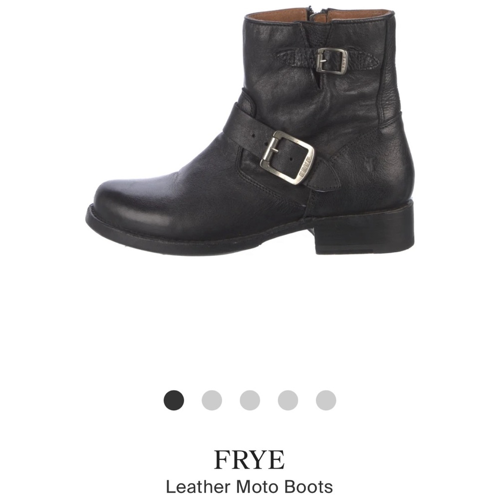 Frye Leather Moto Boots